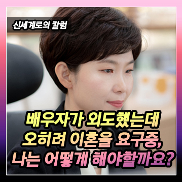 배우자가 바람핀 것을 알게 되었고, 배우자가 오히려 이혼을 요구하는 상황에서 이혼을 해야할지 고민 중인 경우 — 관련 이미지 2