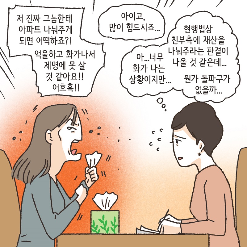 죽은 아들의 재산 정리 (2) — 웹툰 장면 6
