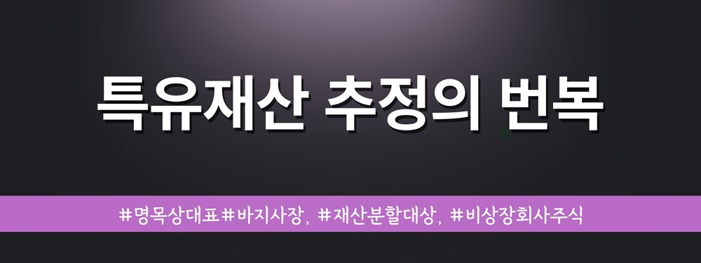 명목상대표인 배우자와 재산분할, 비상장주식 평가 — 관련 이미지 3