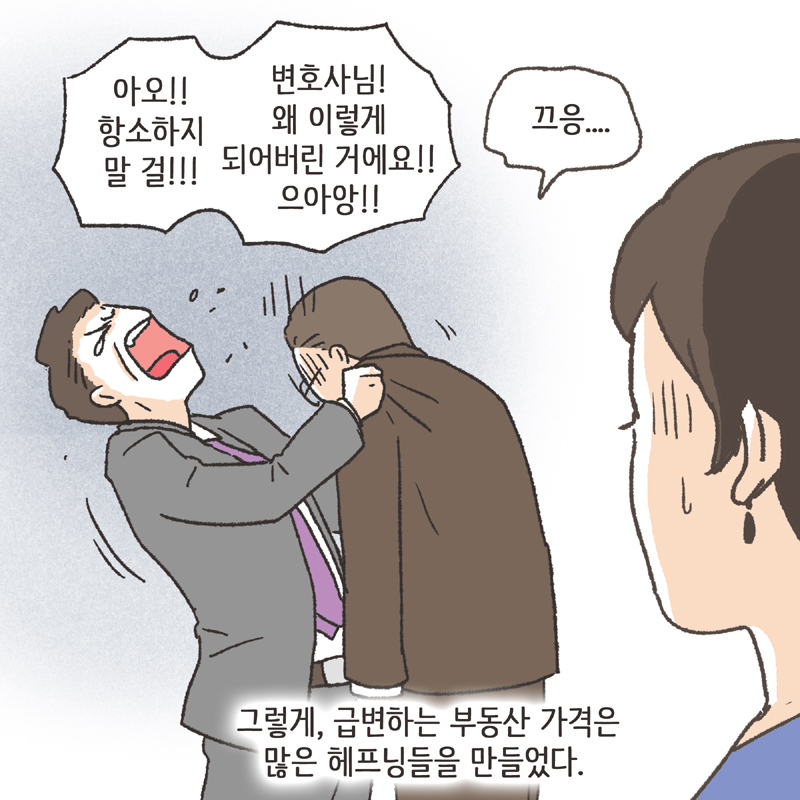 의뢰인의 남편은 아주 억울하다는 입장이었다 — 웹툰 장면 13