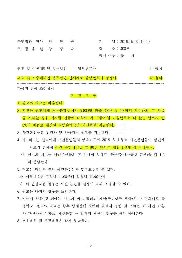 혼인기간 18년, 재산분할 35% 방어로 승소 — 사례 자료 5
