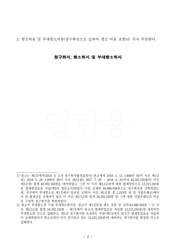 사실혼 배우자가 대여금청구소송을 제기하였으나 기각시켜 승소 — 사례 자료 5