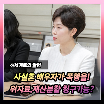 사실혼 배우자에게 폭행당한 경우 위자료와 재산분할을 받을 수 있을까? — 관련 이미지 2