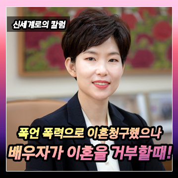 아내가 남편의 폭력행사, 폭언 및 욕설을 이유로 이혼 청구를 하였으나 남편은 이혼을 원하지 않는 경우 — 관련 이미지 2