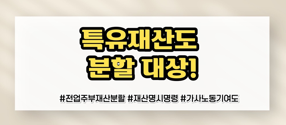 가족을 위해 헌신한 전업주부, 재산분할은? — 관련 이미지 4
