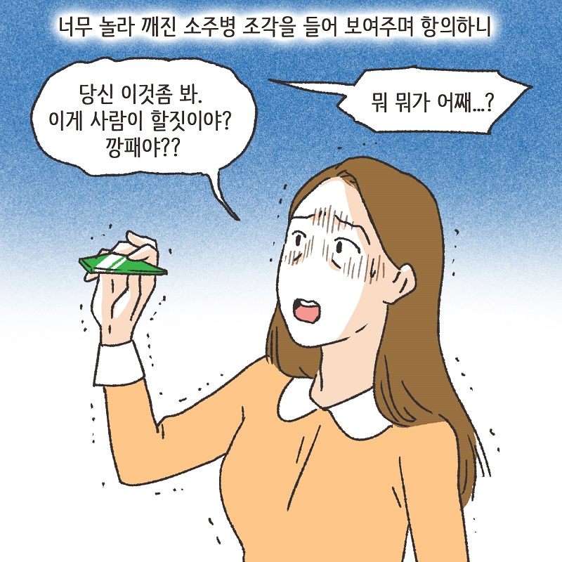 유리잔 깬 남편 (5) — 웹툰 장면 6