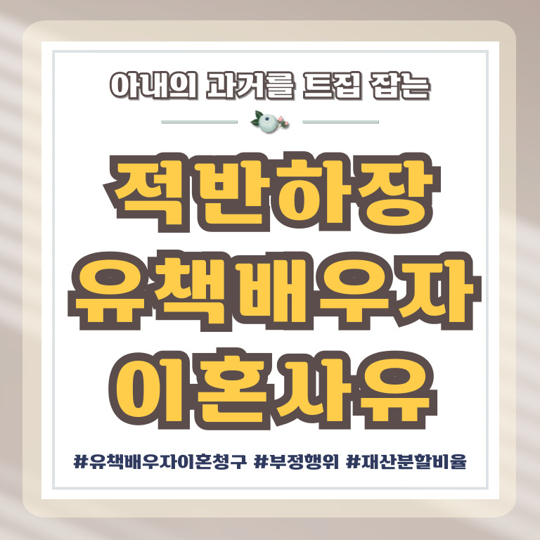 전여친과 바람피우며 아내과거 트집 이혼사유? — 관련 이미지 1